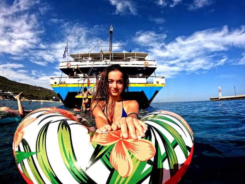 Athens: 3 Islands Cruise with Swimming. DJ, Lunch & Drinks - Crew & Safety