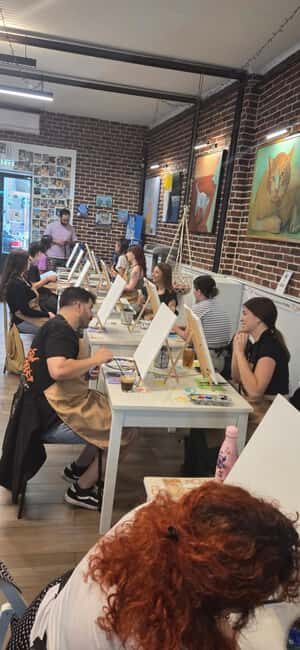 Athens: Cat Café Paint & Sip Experience - A Creative Evening in Athens with Furry Inspiration
