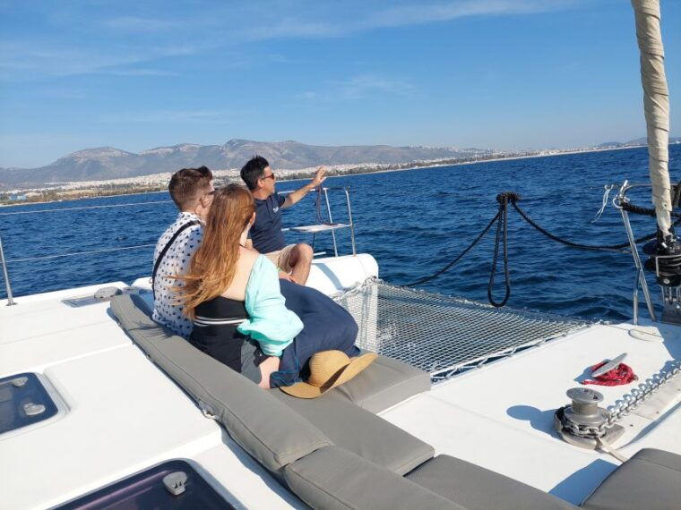 athens-catamaran-cruise-with-light-lunch-and-wine