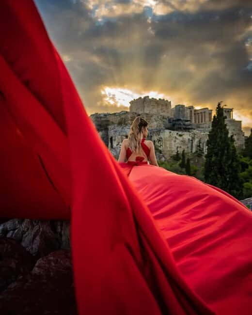 Athens Flying Dress Official Photoshoot - Key Points