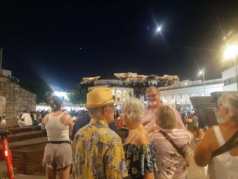Athens panoramic tour by night with open double decker bus - Key Points