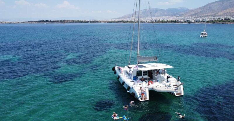 Athens Riviera Private Catamaran Cruise with Meal and Drinks - Key Points
