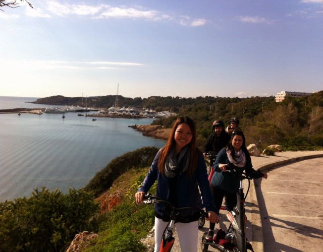 athens-riviera-trikke-bike-tour-vouliagmeni-lake