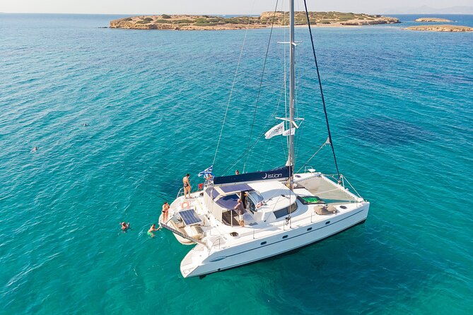 athens-semi-private-sunset-catamaran-cruise