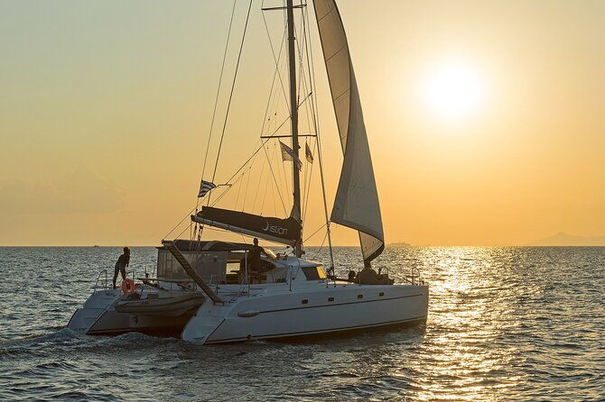 athens-semi-private-sunset-catamaran-cruise