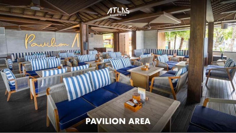 Atlas Beach Club Bali: One Day Pass / F&B Credit Voucher - The Sum Up