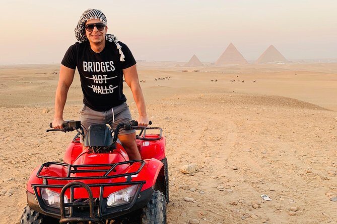 ATV with a stunning pyramids view - Key Points