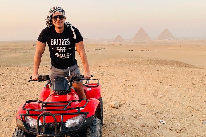 ATV with a stunning pyramids view - An In-Depth Look at the Tour Experience