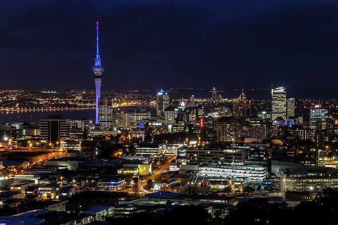 Auckland Night Views from Mount Eden to the Night Market - A Scenic and Cultural Evening in Auckland