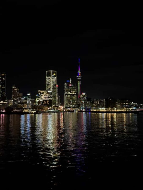 Auckland: Nightlights Harbour Cruise with Canapés and Drink - The Experience in Detail