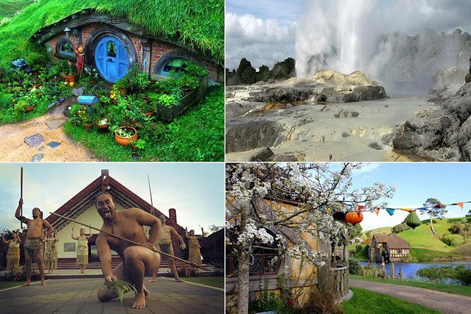 Auckland to Hobbiton Movie Set and Rotorua's Geothermal Valley - Key Points
