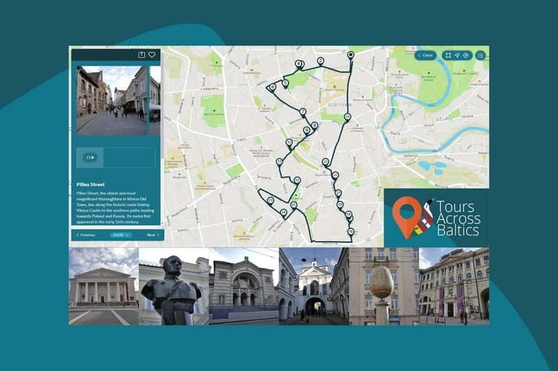 Audio Tour of the South Part of the Vilnius Old Town - Key Points