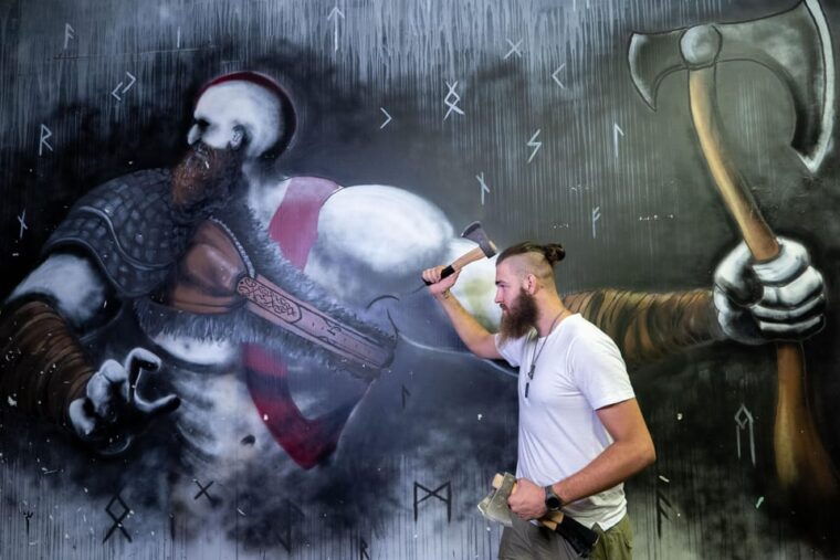 axe-throwing-in-fun-arena-in-the-centre-of-prague