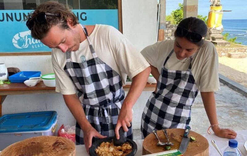 Bali: Balinese Cooking Class with pandawa beach view - The Cooking Experience in Detail