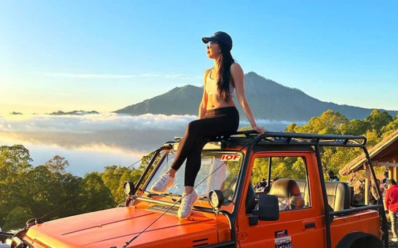 Bali: Mt Batur Jeep Sunrise & Taman Sari Waterfall Tour - Transportation, Timing, and Group Size