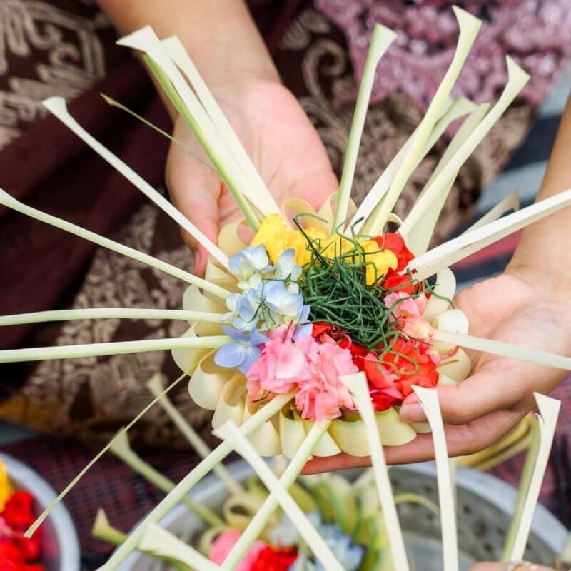 Bali : Offering Class, Purification Ritual & Rice Terraces - Making Canang Sari Offerings
