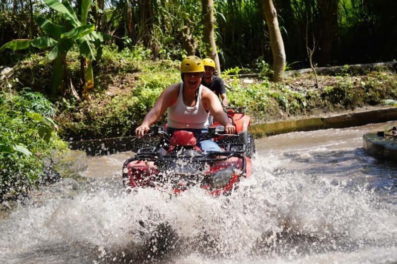 Bali Quad BIKE :ATV Ride in Ubud through Tunnel, Rice Fields - Key Points