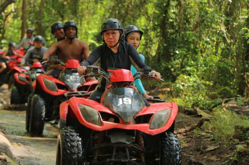 Bali: Ubud ATV Quad Bike Tunnels, Waterfall, Forest, Guided - Key Points