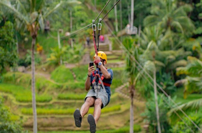 Bali Ubud Zipline River Rafting and Rice terrace Tour with Lunch - The Sum Up