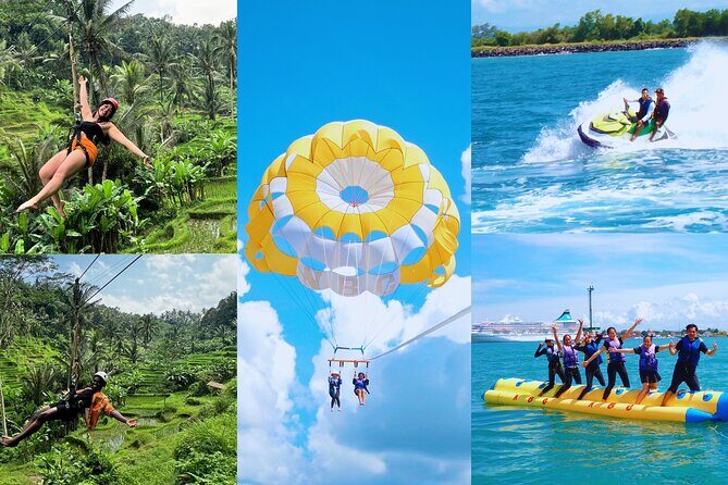 Bali: Zipline + Watersport Trio (Jetski, Parasailing, BananaBoat) - Key Points