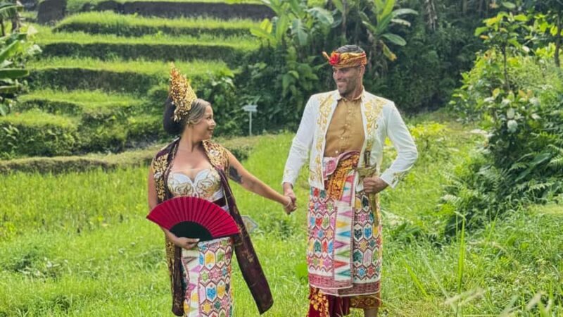 Bali:Traditional Wedding Photoshoot +Massage Rice Field View - Who Would Love This Tour?