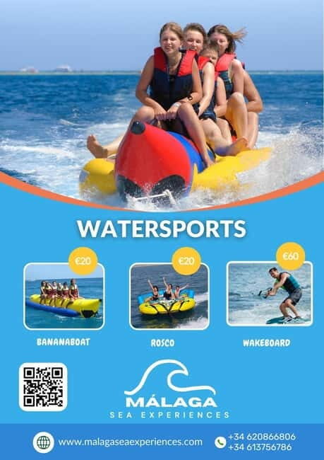 Banana boat in Malaga city, Playa del Palo - Experience the Excitement of a Banana Boat Ride in Malaga’s Playa del Palo