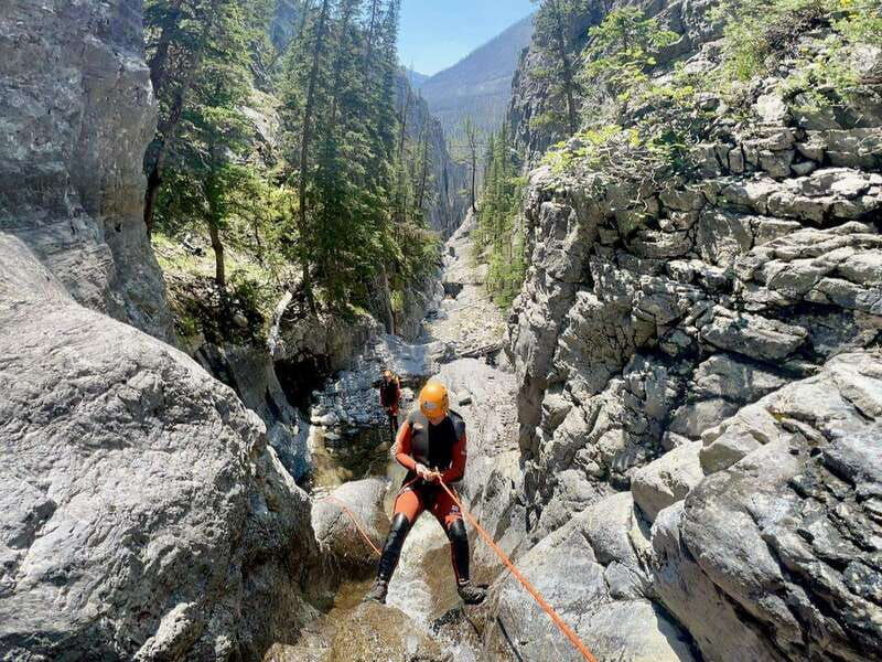 banff-ghost-canyon-tour-with-slides-rappels-jumps