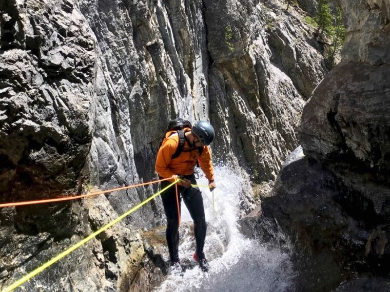 banff-ghost-canyon-tour-with-slides-rappels-jumps