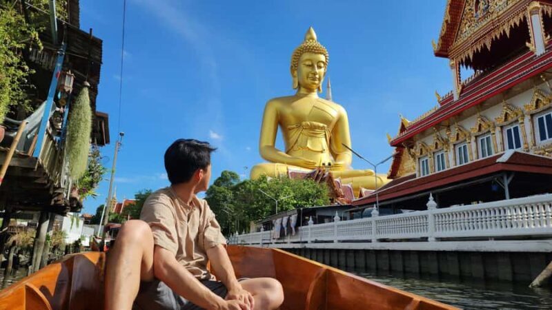 Bangkok: Grand Palace, Temples & Water Gate Buddha Boat Tour - Key Points
