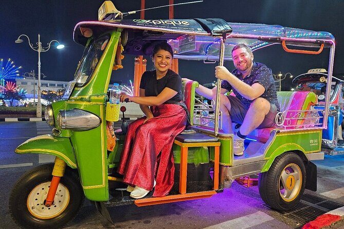 Bangkok Hungry Tuk Tuk Tour local food adventure Temples Markets - Key Points