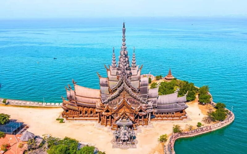 Bangkok: Pattaya Truth Sanctuary Guided Tour & Coral Island - Key Points