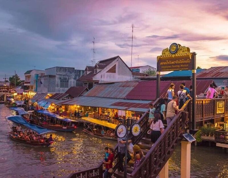 Bangkok: Private Firefly Night Cruise & Floating Market Tour - Key Points