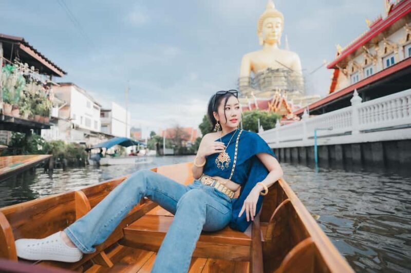 Bangkok:Thai costume with Long tail boat photoshoot - Key Points
