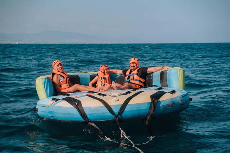 Barcelona: Inflatable Water Tube Ride at Port Olímpic - An In-Depth Look at the Water Tube Ride Experience
