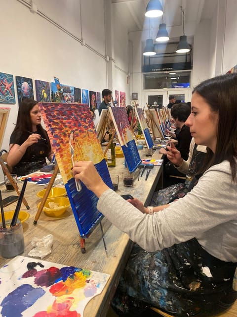 barcelona-learn-to-paint-sip-wine-enjoy-snacks-music