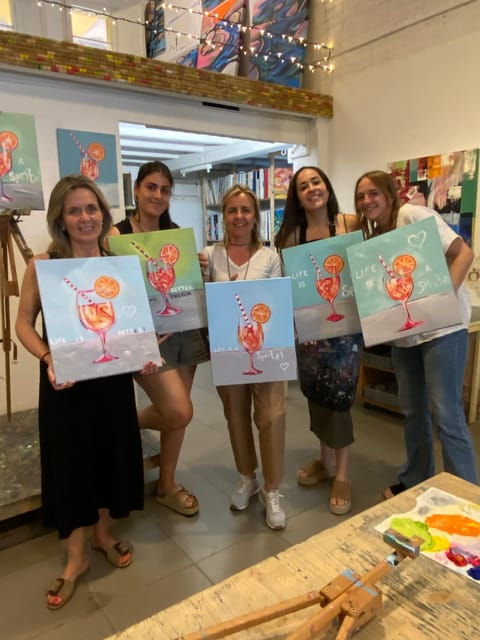 barcelona-learn-to-paint-sip-wine-enjoy-snacks-music