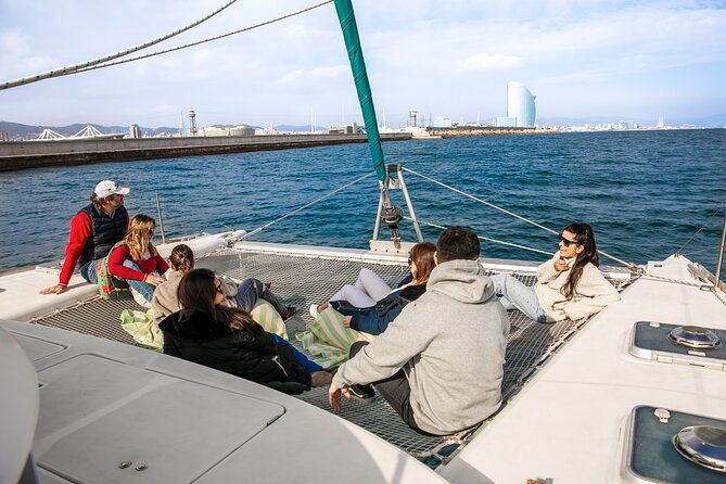 barcelona-private-catamaran-snacks-and-cava-sunset-option
