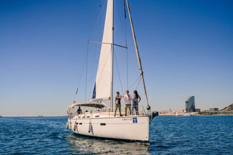 Barcelona: Sailing trip 1 hour, private boat with open bar - What to Expect During the Trip
