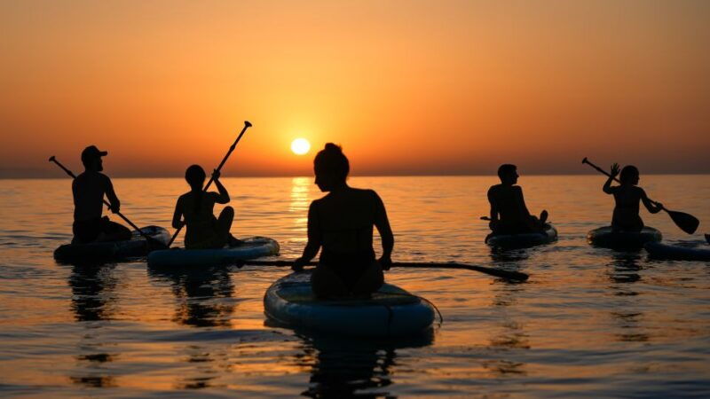 barcelona-sunrise-paddleboarding-with-instructor-and-photos