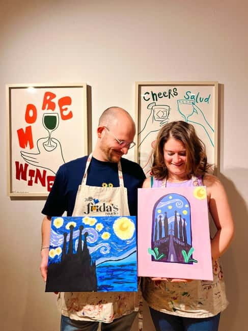Barcelona: Vino, Pintura, Música y Diversión! Sip & Paint - The Value Proposition: Is It Worth It?