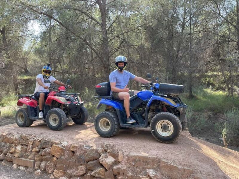 Benidorm: Two-seater quad bike tour with a stop at waterfalls for swimming - Key Points