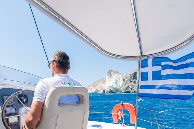 Best of Santorini Private Half-Day Catamaran Cruise with transfer and meal - FAQs