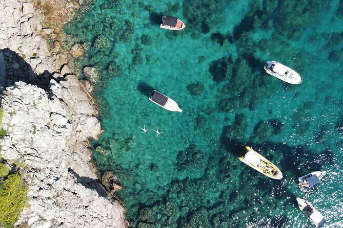 Blue & Green cave,unj beach - with drinks small group speedboat - Exploring the Blue & Green Caves and Sunj Beach: A Dubrovnik Speedboat Adventure