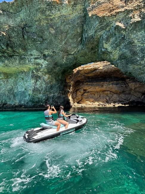 Blue Lagoon & Crystal Lagoon Jet Ski Tour with Photos - The Hidden Caves and Fish Feeding