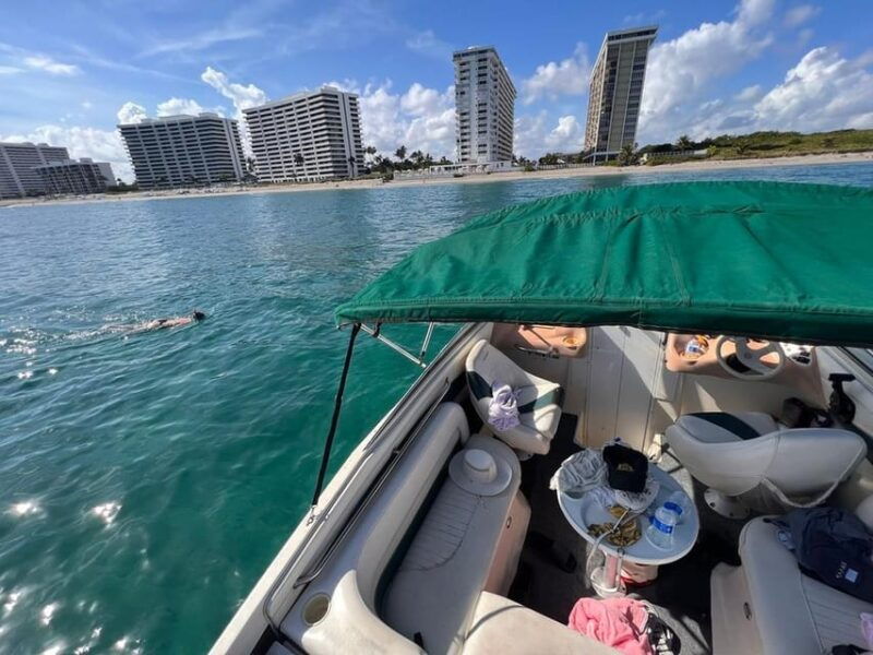 boca-raton-23ft-boat-tour-with-snorkeling-tubing-island