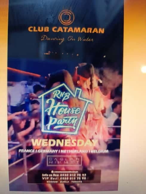Bodrum: Catamaran Night Club Entry - Dance on the Water - Key Points