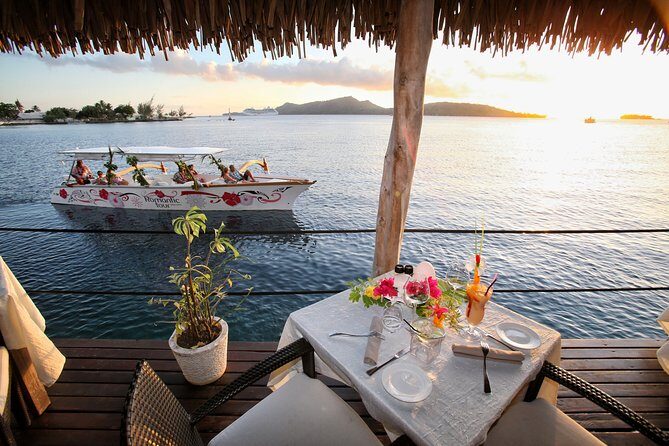 Bora Bora Sunset Cruise and Dinner at St James restaurant - Key Points
