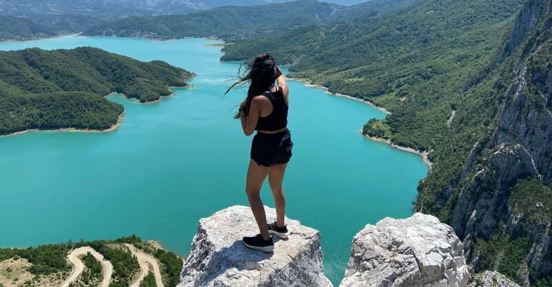 Bovilla Lake Serenity:Day Tour from Durres/Golem - Reaching the Summit and Scenic Views
