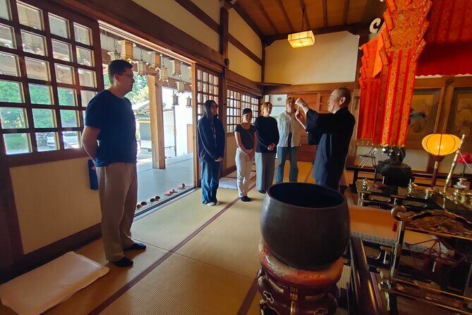 Buddhism Meditation, Statues Viewing Lunch Box Making at temple - An Authentic Ritual: Ringing the Temple Bell and Visiting a Shinto Shrine