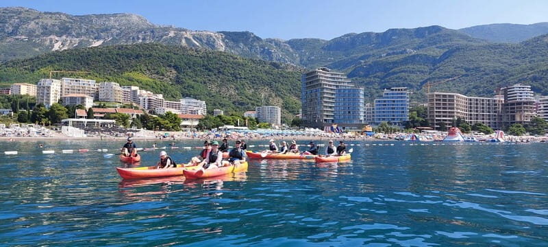 Budva: Becici Beach to Sveti Stefan Island Kayak Tour - What to Expect on the Kayak Tour from Becici to Sveti Stefan
